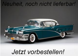 Buick Limited Riviera coupe 1958 *platinum collection*, glacier white/dark turquoise poly SunStar Metallmodell 1:18  Date de parution inconnue