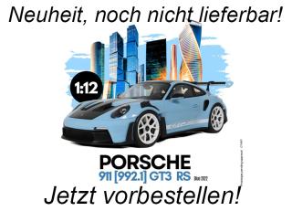 PORSCHE 911 [992.1] GT3 RS BLUE 2022 GT Spirit 1:12 Resinemodell (Türen, Motorhaube... nicht zu öffnen!)  Available from early May 2026