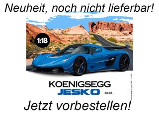 KOENIGSEGG JESKO BLUE 2025 GT Spirit 1:18 Resinemodell (Türen, Motorhaube... nicht zu öffnen!) Lieferbar ab Anfang Mai 2026