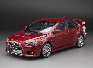 Mitsubishi Lancer Evo X, red metallic SunStar Metallmodell 1:18