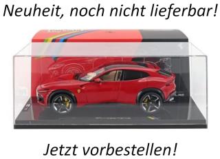 FERRARI PUROSANGUE (2022) - ROSSO CORSA (red) in Plexiglasvitrine  Polistil 1:18 Disponible à partir de février 2026