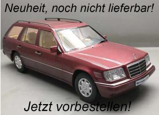 Mercedes E-Class T Model 1995 W124 almandine red Triple 9 1:18 (Türen, Motorhaube... nicht zu öffnen!)