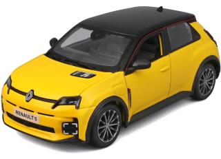 Renault 5 E-Tech gelb Burago 1:24