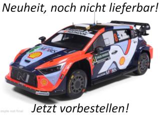 Hyundai i20 N Rally1, Rally Saudi Arabia, 2025, #8, O.Tänak/M.Järveoja IXO 1:18 Metallmodell (Türen/Hauben nicht zu öffnen!)  Liefertermin nicht bekannt