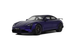 PORSCHE TAYCAN TURBO GT PURPLE SKY METALLIC 2023 GT Spirit 1:18 Resinemodell (Türen, Motorhaube... nicht zu öffnen!)