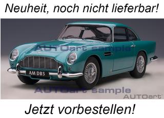 Aston Martin DB5 1964 (caribbean pearl/blue) (composite model/full openings) AUTOart 1:18 <br> Availability unknown