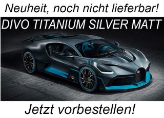 BUGATTI DIVO (DIVO TITANIUM SILVER MATT) AUTOart 1:18 Composite <br> Liefertermin nicht bekannt