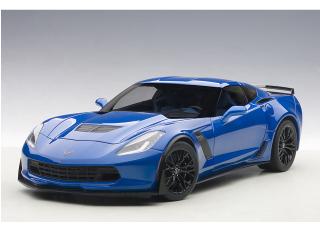Chevrolet Corvette C7 Z06 (laguna blue tintcoat/ black rims) 2014 (composite model/full openings) AUTOart 1:18  Disponible à partir de septembre 2025