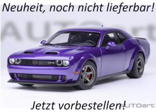 DODGE CHALLENGER SRT SUPER STOCK 2023 (PLUM CRAZY/PURPLE) AUTOart 1:18 Composite  Date de parution inconnue