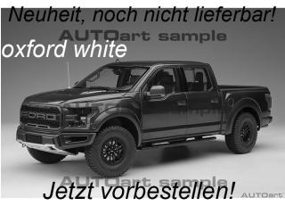 Ford F-150 Raptor Supercrew 2019 (oxford white) (composite model/doors and front hood openings)AUTOart 1:18   AUTOart 1:18  Availability unknown (not before Q1 2026)
