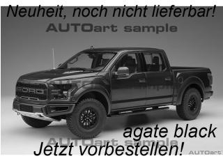 Ford F-150 Raptor Supercrew 2019 (agate black) (composite model/doors and front hood openings) AUTOart 1:18  Availability unknown (not before Q1 2026)