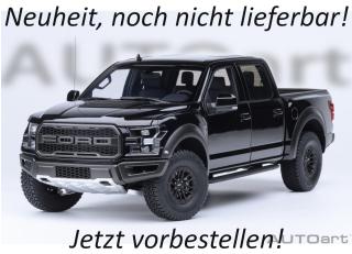 Ford F-150 Raptor Supercrew 2019 (agate black) (composite model/doors and front hood openings) AUTOart 1:18  Availability unknown (not before Q1 2026)