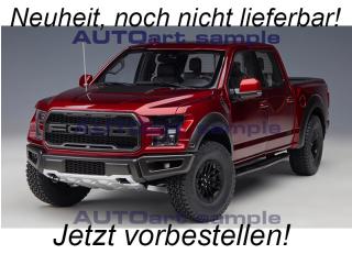 Ford F-150 Raptor Supercrew 2019 (ruby red) (composite model/doors and front hood openings) AUTOart 1:18  Date de parution inconnue