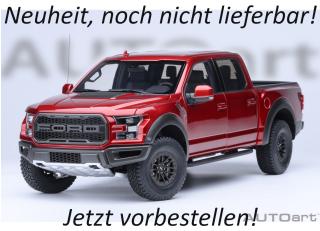 Ford F-150 Raptor Supercrew 2019 (ruby red) (composite model/doors and front hood openings) AUTOart 1:18  Lieferbar ab April 2026