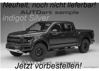 Ford F-150 Raptor Supercrew 2019 (indigot Silver) (composite model/doors and front hood openings)  AUTOart 1:18  Liefertermin nicht bekannt (nicht vor 1. Quartal 2026)