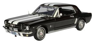Ford Mustang  1/2 1964  schwarz/weiß MotorMax 1:18