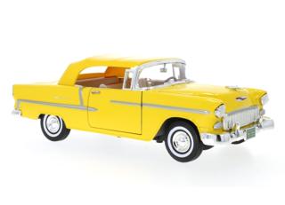 Chevrolet Bel Air Convertible, gelb, 1955 Motormax 1:18