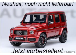 Mercedes-AMG G63 2019 designo cardinal red metallic (composite model/full openings, total 6 openings) AUTOart 1:18  Lieferbar ab 3. Quartal 2025