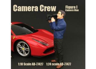 Camera Crew I - Camera man (Auto nicht enthalten) American Diorama 1:18