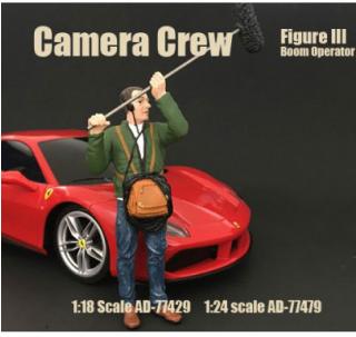 Camera Crew III - Boom operator (Auto nicht enthalten) American Diorama 1:18