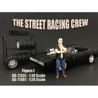 Street Racing Figure I (Auto und Reifenständer nicht enthalten) American Diorama 1:18