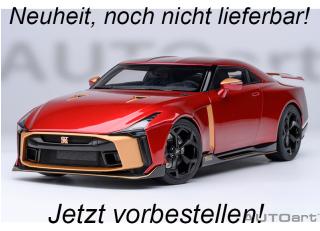 Nissan GT-R50 BY ITALDESIGN (metallic red/gold) 2020 (composite model/two doors openings, total 4 opening) AUTOart 1:18 Composite  Date de parution inconnue