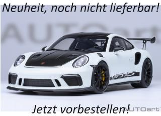 PORSCHE 911(991.2) GT3 RS WEISSACH PACKAGE 2017 (white) (COMPOSITE MODEL/FULL OPENINGS) ALLUFELGEN AUTOart 1:18  Available from Q2 2026