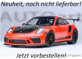 PORSCHE 911(991.2) GT3 RS WEISSACH PACKAGE 2017 (lava orange) (COMPOSITE MODEL/FULL OPENINGS) ALLUFELGENq AUTOart 1:18  Available from Q2 2026