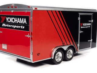 Enclosed Trailer *Yokohama Motorsports*, black/red Auto World 1:18