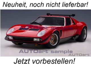 Lamborghini Miura Jota SVR 1968 (red) (composite model/ full openings) AUTOart 1:18 Composite <br> Liefertermin nicht bekannt