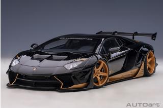 Wiederauflage: Liberty Walk LB-Works Lamborghini Aventador Limited Edition (glänzend schwarz/goldene Akzente) (composite model/full openings) AUTOart 1:18  Liefertermin nicht bekannt (nicht vor 1. Quartal 2026)