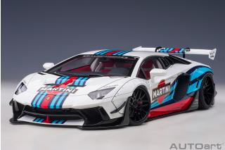 Reissue: Liberty Walk LB-Works Lamborghini Aventador Limited Edition (Martini Livery) (composite model/full openings) AUTOart 1:18  Availability unknown (not before Q1 2026)