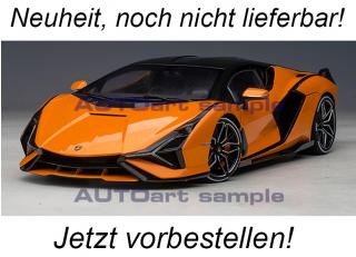 Lamborghini Sián FKP37 2020 (rosso bia/metallic red) (composite model/4 openings)  AUTOart 1:18 <br> Date de parution inconnue