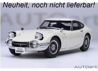 TOYOTA 2000GT 1967 (WHITE)  6 openings (4 standard openings + 2 auf beiden Seiten) AUTOart 1:18  Lieferbar ab April 2025