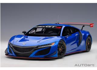 Honda NSX GT3 2018 hyper blue sealed body AutoArt 1:18