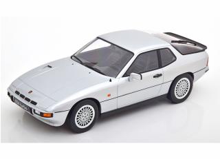 Porsche 924 Turbo 1986 silber KK-Scale 1:18 Metallmodell (Türen, Motorhaube... nicht zu öffnen!)