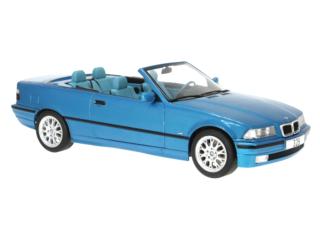 BMW 3er (E36) Cabriolet, türkis, 1996 MCG 1:18 Metallmodell, Türen und Hauben nicht zu öffnen