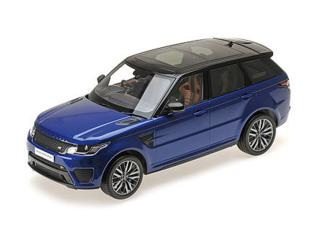 LAND ROVER Range Rover Sport SVR Estoril Blue KK-Scale 1:18 Metallmodell (Türen, Motorhaube... nicht zu öffnen!)