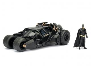 Batmobile schwarz 2008 "The Dark Knight" mit Diecast Batman Figur Jada 1:24