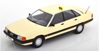 Audi 100 C3 *Taxi* 1989  ivory-white Triple9 1:18 (Türen, Motorhaube... nicht zu öffnen!)