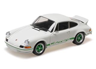 PORSCHE 911 CARRERA RS - 1972 - WHITE Minichamps 1:18 Metallmodell mit zu öffnenden Türen und Haube(n)