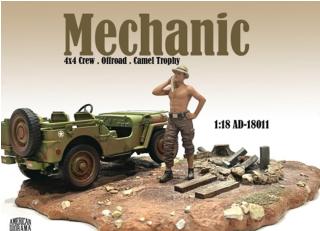 4x4 Mechanics - Figure #1 American Diorama 1:18 (Auto nicht enthalten!)