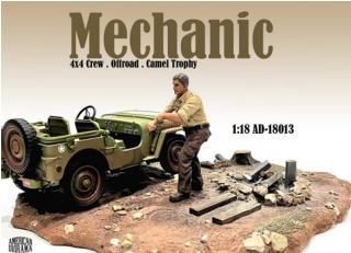 4x4 Mechanics - Figure #3 American Diorama 1:18 (Auto nicht enthalten!)