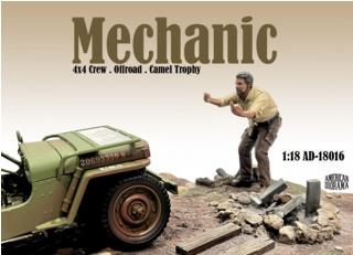 4x4 Mechanics - Figure #6 American Diorama 1:18 (Auto nicht enthalten!)