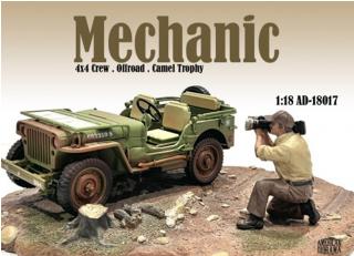 4x4 Mechanics - Figure #7 American Diorama 1:18 (Auto nicht enthalten!)