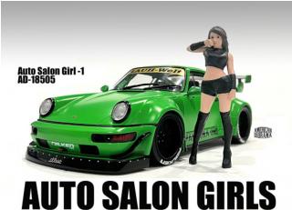 Auto Salon Girls - #1 American Diorama 1:18 (Auto nicht enthalten!)