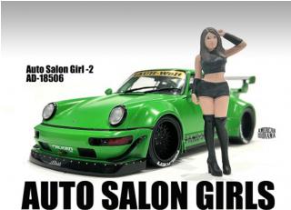 Auto Salon Girls - #2 American Diorama 1:18 (Auto nicht enthalten!)