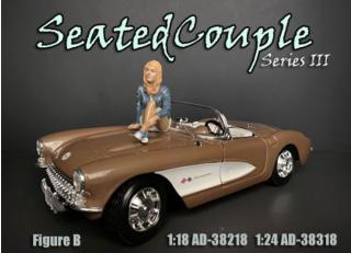 Seated Couple III - Figure B (Auto nicht enthalten!) American Diorama 1:18