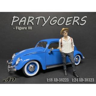 Partygoers - Figure 3 *** Woodstock, Coachella theme *** (Auto nicht enthalten!) American Diorama 1:18