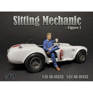 Sitting Mechanic - Figure I  (Auto nicht enthalten!) American Diorama 1:18